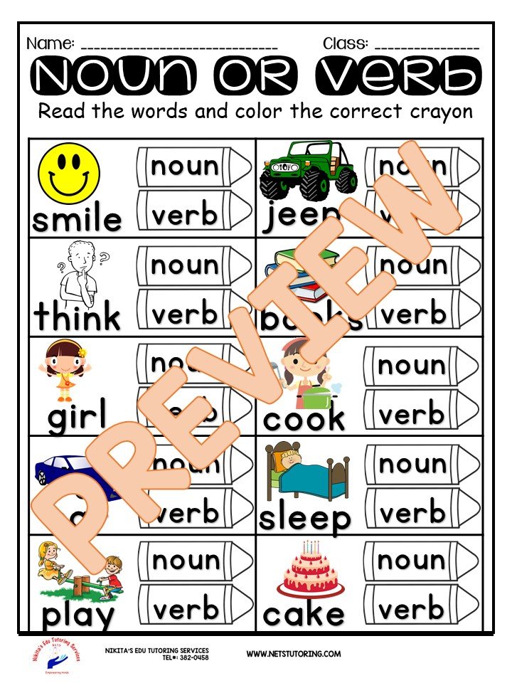 Noun, Verb, Adjective – N.E.T.S Tutoring Services