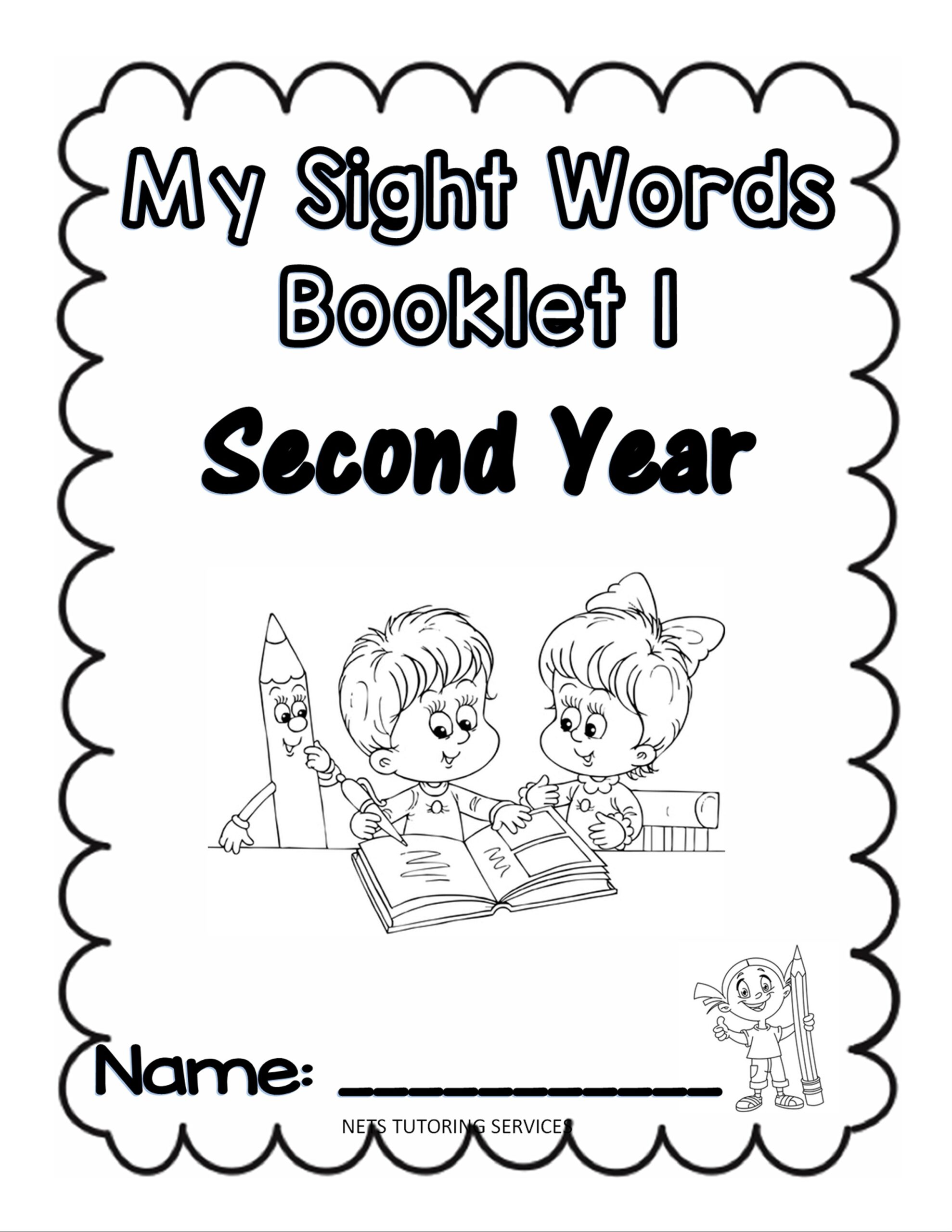 Sight Words Booklet 1